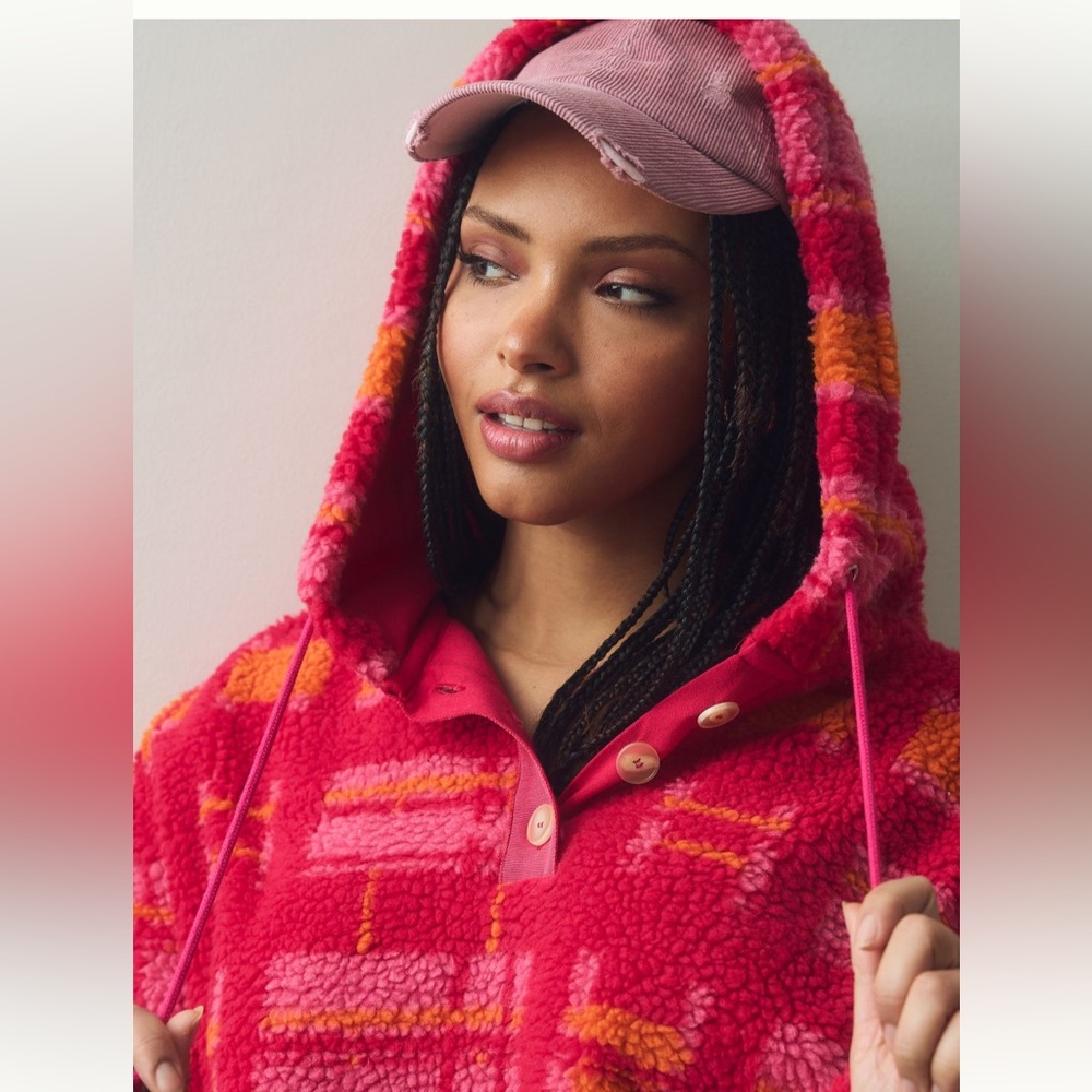 Anthropologie Porridge Quinn Sherpa Fleece Hoodie - Picture 13 of 13